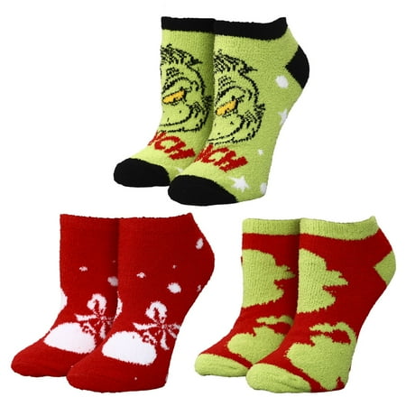 

The Grinch Face & Ornament Women’s 3-Pack Ankle Socks