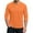 Orange_#6906, variant on Homozy Mens Henley Shirts Crew Neck 3/4 Sleeve Button T Shirt S-3xl, Casual Solid Color Tee for Men Big and Tall