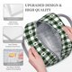 thumbnail image 3 of Balery Green White Christmas Tree Lumberjack Plaid Bolsa de Almuerzo para Mujeres, Caja de Almuerzo, Bolsa de Almuerzo Pequeña Impermeable, Tote de Almuerzo Reutilizable con Gran Capacidad, 3 of 6