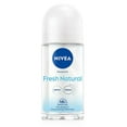 thumbnail image 2 of Nivea Fresh Natural Infini-Fresh Roll-On Deodorant Antibacterial 50ml 3-Pack, 2 of 7