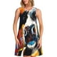 thumbnail image 1 of Disketp Cow para Vestido sin Mangas para Mujeres, Vestidos de Verano para Mujeres, Casual y Holgado para la Playa, 1 of 6