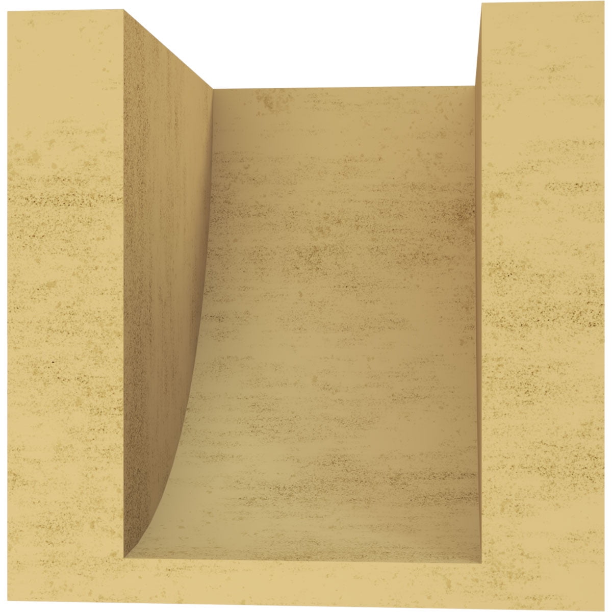 5"W x 5"D x 5"H Wide Durham Rough Cedar Woodgrain TimberThane Corbel, Primed Tan