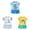6Pcs Cute Baby Boy Clothes-Sky Blue+White+Yellow, variant on Gerichy Kids Boys Outfit Sets, 6 Piece Short Sleeve Cotton Shirts and Shorts Sets 0 6 12 18 24 Months 2T 3T Baby Boy Summer Outfits