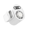 thumbnail image 2 of Clip on Car Fan, Portable Car Ac with Plate 100 360° Rotating Usb Rechargeable Fan with Led Display Quiet Personal Fan, Portable Mini Cooling System for Car, Vent, Desk, Camping (White), 2 of 9