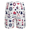thumbnail image 6 of Kll Sailing Marine Travel Men'S Casual Summer Beach Shorts Hawaiian Shorts With Pockets-Medium, 6 of 9