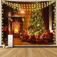 thumbnail image 2 of Tapiz navideño personalizado al por mayor, telón de fondo colorido, tapiz navideño para colgar en la pared, tapices de sublimación bajo demanda, 2 of 4