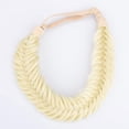 thumbnail image 3 of DIGUAN Wide Fishtail 2 Strands Synthetic Hair Braided Headband Classic Chunky Plaited Braids Elastic Stretch Hairpiece Women Girl Beauty accessory,59g Bohemian (Light Blonde with Shiner), 3 of 4