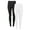 Black/White, variant on Women's Recycled Waffle Thermal Bottom 2PK, Sizes XS-4XL