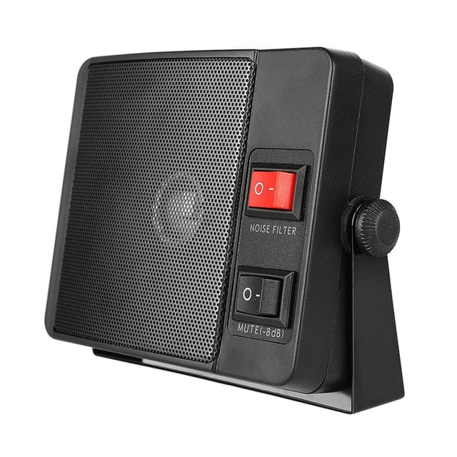 Speravity Altavoz externo de 3,5 mm Altavoz de coche con cable Radio de coche Altavoz pequeño con filtro de ruido e interruptor de silencio Automoción decorativa y accesorios Speravity VI008591-00