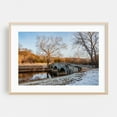 thumbnail image 2 of A Snowy Sunset at Burnside Bridge - Sharpsburg Maryland Photography Bridge Winter Scenic Snow Landscape Rural Nature Unframed Wall Art Print 5 x 7 inches, 2 of 7