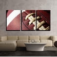 thumbnail image 1 of wall26 - 3 Piece Canvas Wall Art - Football Ball - Modern Home Decor Stretched and Framed Ready to Hang - 16"x24"x3 Panels, 1 of 3