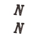 thumbnail image 1 of Wosthever Letras de Metal para casa, placa de puerta de decoración de hierro impecable, aplicación amplia, duradera y resistente al óxido B17--N 2Conjunto, 1 of 6
