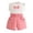 Girls Summer Outfits-Pink, variant on TOWED22 Girls Summer Clothes 2 Piece Set for Toddler Baby Girl 1-9Y Square Neck Thin Strap Top & Floral Shorts(Sky Blue,12-18 M)