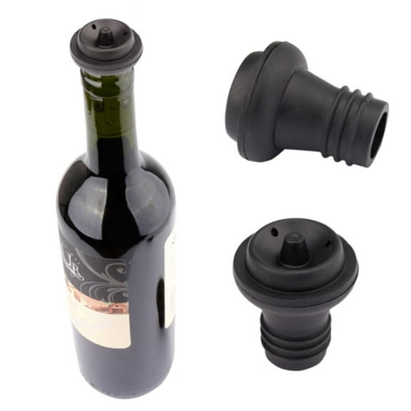 4Pcs Rubber Vacuum Suction Bottle Stopper Vacuum Wine Pump Preserver StoppeY WA
