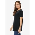 thumbnail image 3 of Woman Within Plus Size Perfect Crewneck Tunic, 3 of 6