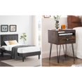 thumbnail image 2 of VECELO 2-Piece Bedroom Sets Bed Frame and Nightstand (Set of 2), 2 of 9