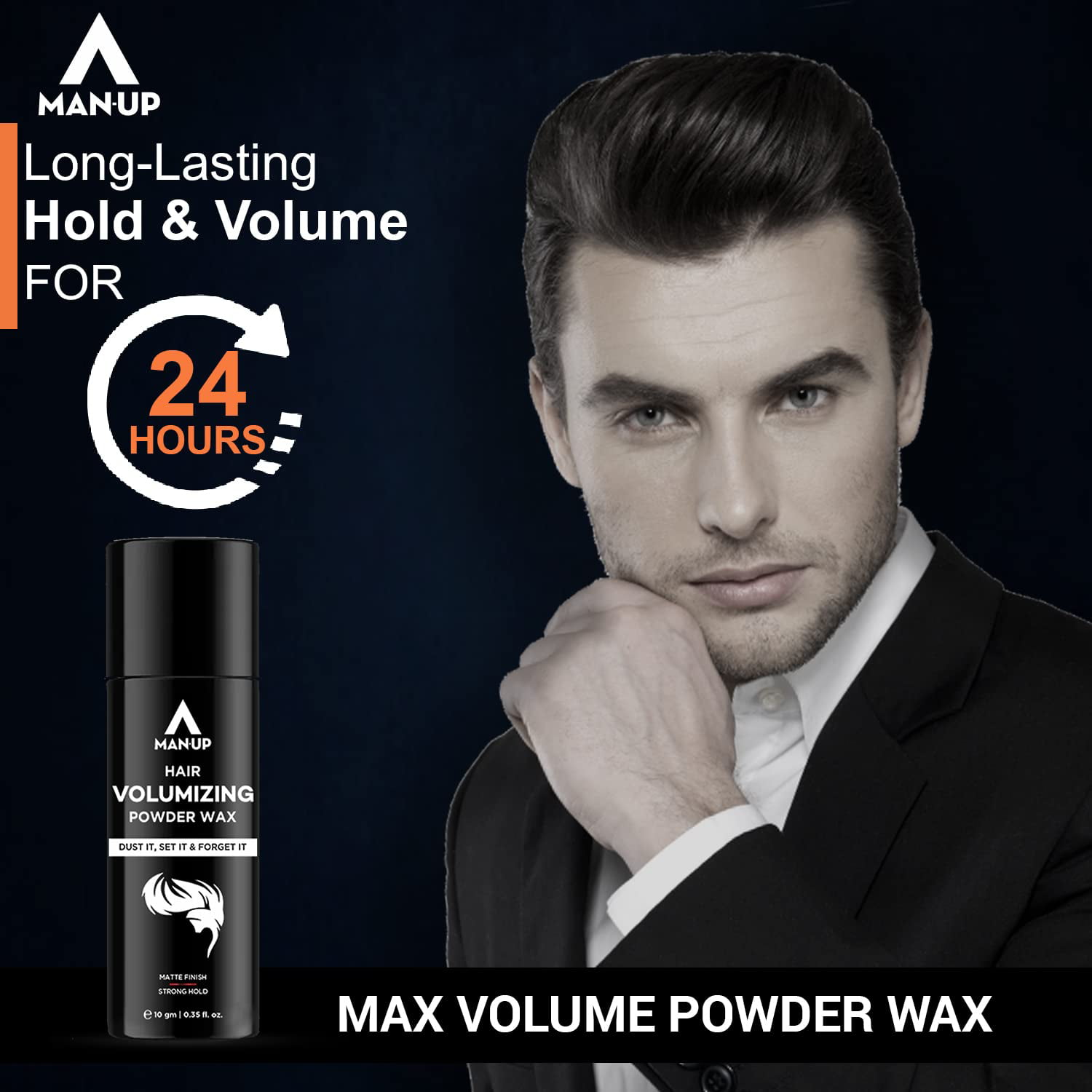Man-Up Hair Volumizing Powder Wax For Men