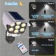 thumbnail image 5 of 2 luces solares para exteriores, lámpara con sensor de movimiento PIR de 77 ledes, cámara de simulación, luz solar de pared, luces impermeables para decoración de jardín, 5 of 8