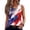 21#(Red), variant on 4th of July Tank Tops for Women 2026 Patriotic Sleeveless Henley Tank Tops Funny American Flag Print Shirts Button V Neck Stars Striped Tees (Navy,XL)