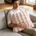thumbnail image 5 of Dvumao Corduroy Pillow Cover 17.7x17.7 In Polyester for Sofa Couch Wave Faux Throw Pillow Cover, 5 of 7