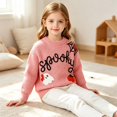 thumbnail image 2 of Coerni Toddler Baby Boys Girls Halloween Knitted Sweater Pumpkin Warm Pullover Sweatshirt Knitwear Fall Winter Clothes, 2 of 5