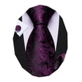 thumbnail image 1 of Set de Corbata Barry.Wang de Seda Tejida con Diseño de Paisley para Hombre, 1 of 5