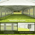 thumbnail image 6 of Outsunny 20' x 40' Large Outdoor Carport Canopy Party Tent with Removable Sidewalls - White, 6 of 9