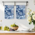 thumbnail image 3 of Navy Blue Anchor Nautical Kitchen Towels Set of 1, Coastal Beach Coral Starfish Absorbent Dish Towels for Kitchen, Microfiber Hand Towel, Quick Drying Tea Towel for Cleaning Decorative Dishcloths, 3 of 7