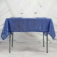 thumbnail image 6 of BalsaCircle 60" x 60" Royal Blue Sequin Square Table Overlays Wedding Catering Tablecloth Linens, 6 of 8