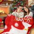 thumbnail image 4 of Xuniizn Christmas Blanket for Couch, Soft Christmas Throw Blanket, Warm Thicken Flannel Sherpa Blanket Microfiber Machine Washable for Bedroom, Fleece Blanket, Christmas Decorations for Home, 4 of 7