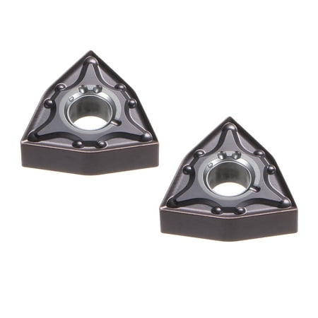 

Uxcell Carbide Turning Inserts WNMG080404-MA NZ3308 CNC Lathe Indexable K21/M30 2Pack