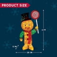 thumbnail image 5 of Joyfy 3 FT Gingerbread Man Yard Light Christmas Outdoor Decorations,50 Pre-Lit LED Christmas Decorations,Christmas Yard Light with Stakes Decorations Outdoor Holiday Decor, 5 of 7