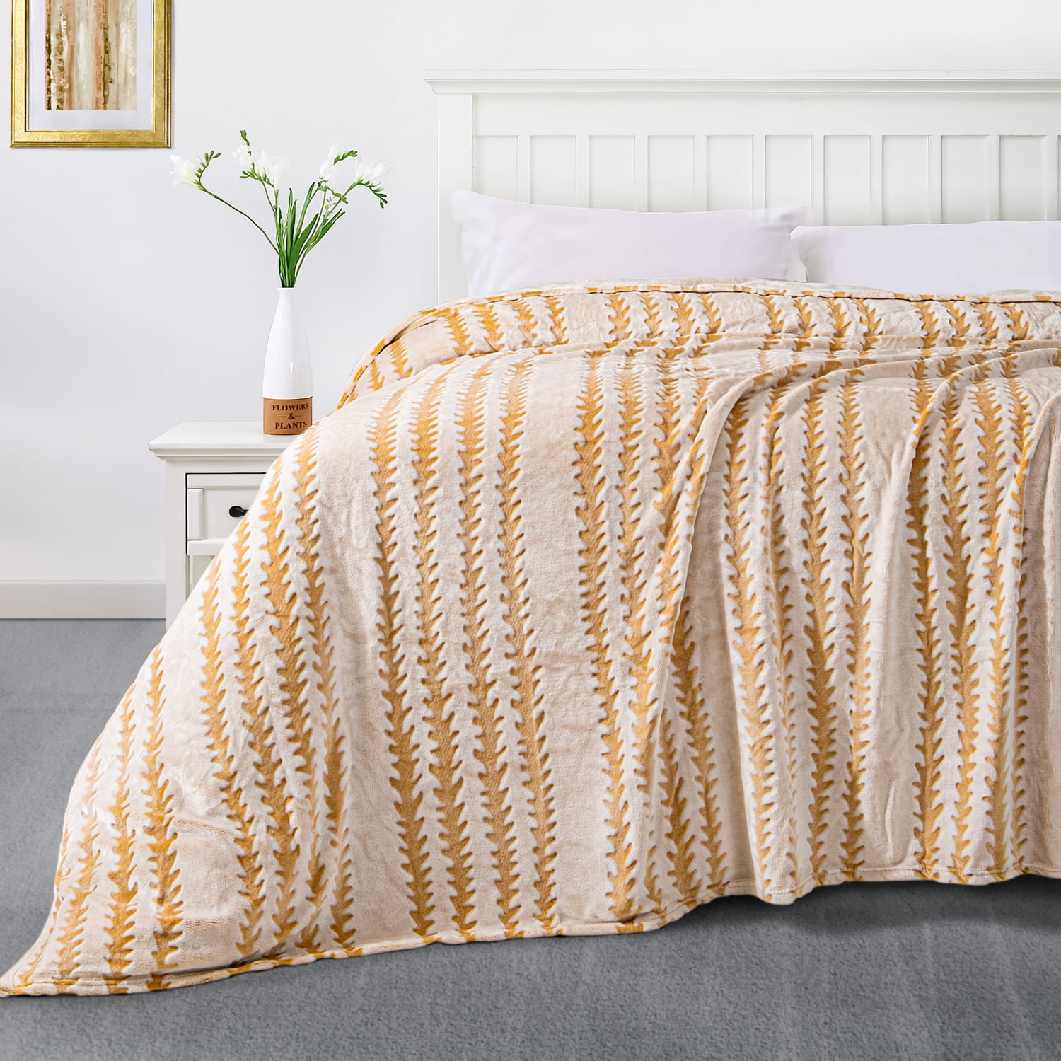 Sedona House Throw Blanket, Soft Fluffy Plush Flannel Blankets, Perfect