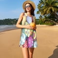 thumbnail image 3 of Kdxio Robe d'Été Sans Manches Imprimé Œufs de Pâques Colorés pour Femmes Décontractée de Plage avec Poche, 3 of 7
