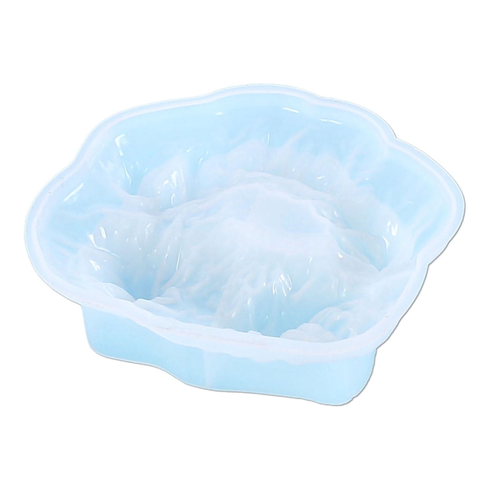 RuiJiao Reusable Silicone Ice Mountain Mold for DIY Crystal Epoxy Ashtray, Transparent Resin Craft Making Kit with Easy Release, Home Decor and Mirror Finish Tray