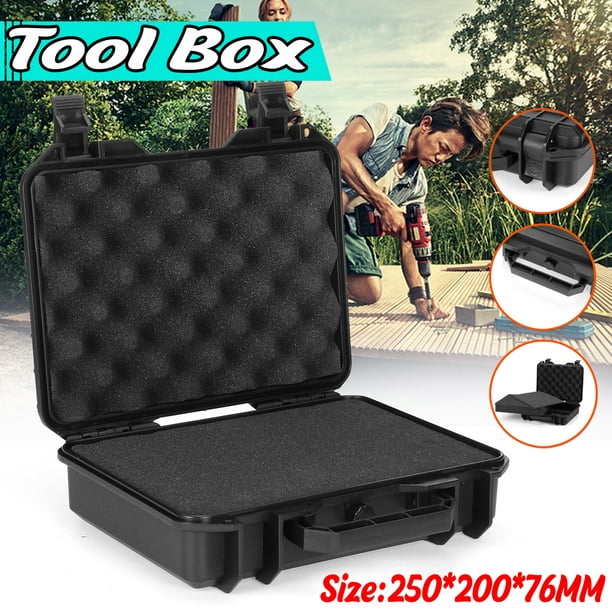 Multi Use Storage Box Universal Carrying Handle Compact Protective Safety Instrument Tools Box Shockproof Organizer Tools Box for Workplace, Size
