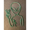 thumbnail image 3 of Glowneon Alien Hello Neon Signs, Animal Wall Art, Alien Art Decor, 3 of 3