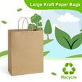 thumbnail image 5 of BagDream 100 Pack Brown Paper Gift Bags with Handles 10x5x13 Kraft Shopping Bags for Wedding, Father's Day, Baby Show and Birthday Business, 5 of 8