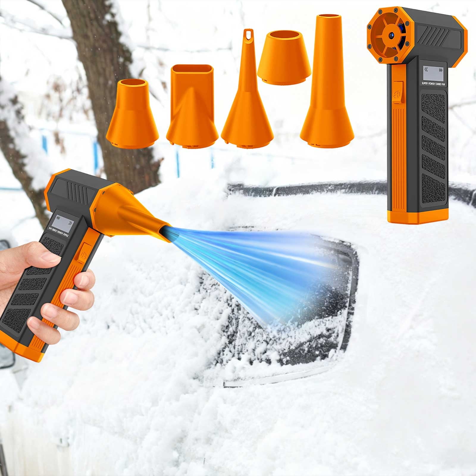 Electric Air Duster 130000RPM Cordless Dust Blower With LED Display 4 Speed Adjustable High Pressure Air Cleaner, Multi Nozzle Air Blower for Keyboard PC Car Interior Electronics Cleaning