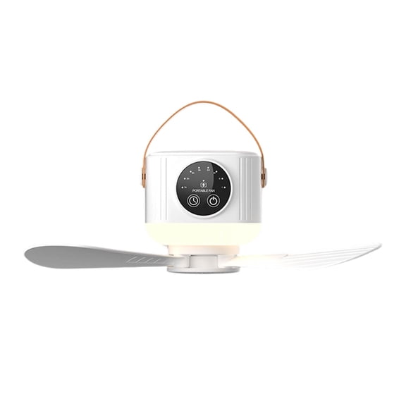 Portable Camping Tent Fan With Led Light