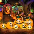thumbnail image 3 of 7.5ft Long Halloween Inflatables Pumpkin Decoration, Outdoor Halloween Inflatables Party Decor For Yard, 3 of 4