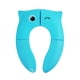 thumbnail image 1 of Asiento de inodoro para niños- Asiento de inodoro para ir al baño, plegable o desplegado, portátil, Travel Potty Tapas para asiento de baño (Ojos pequeños azules), 1 of 4