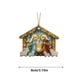 thumbnail image 5 of Adorno colgante de belén | Decoración religiosa artesanal para árbol de Navidad | Regalo de decoración espiritual para el hogar, 5 of 6