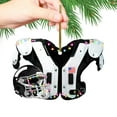 thumbnail image 3 of Clearance! DIY American Football Shoulder Pads And Helmet For Christmas Tree Decoration Car Rearview Mirror Pendant Crafts Collection, 3 of 7