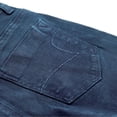 thumbnail image 5 of KIDSCOOL SPACE Boys Summer Denim Shorts, Ripped Soft Elastic Band Inside Half Jean Pants,Deep Blue,5-6 Years, 5 of 5