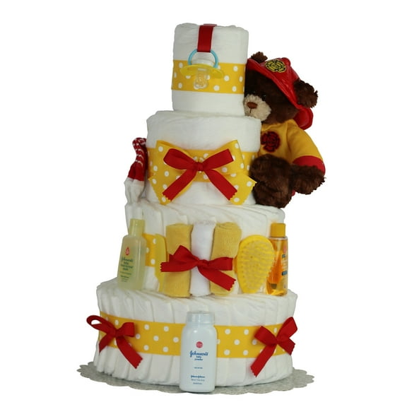 FIREMAN 3 or 4 TIERS Diaper Cake
