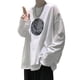 thumbnail image 2 of Top de manga larga para hombre Fibra de leche Elegante cuello redondo Patrón de tierra Top informal para hombre con estilo para citas en la oficina, 2 of 8