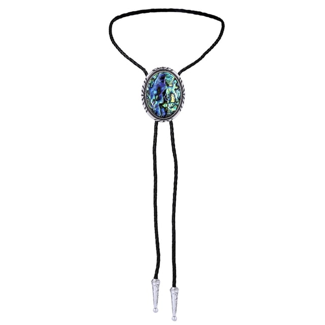 Vintage Bolo Tie, Camisa Trajes de cadena Accesorios de disfraces Cuero de vaquero occidental para fiesta Hombres Mujeres Sunnimix Corbata de bolo