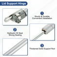thumbnail image 3 of Uxcell 2Pcs Lid Support Hinge, 150N Gas Struts Lid Stay Hinges with Fixing Plate, 3 of 6