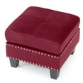thumbnail image 4 of Glory Furniture Nailer G312-O Burgundy Ottoman, 4 of 5